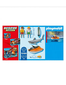 70489 Playmobil  Playmobil Rescue Action Requin Attaque Sauvetage