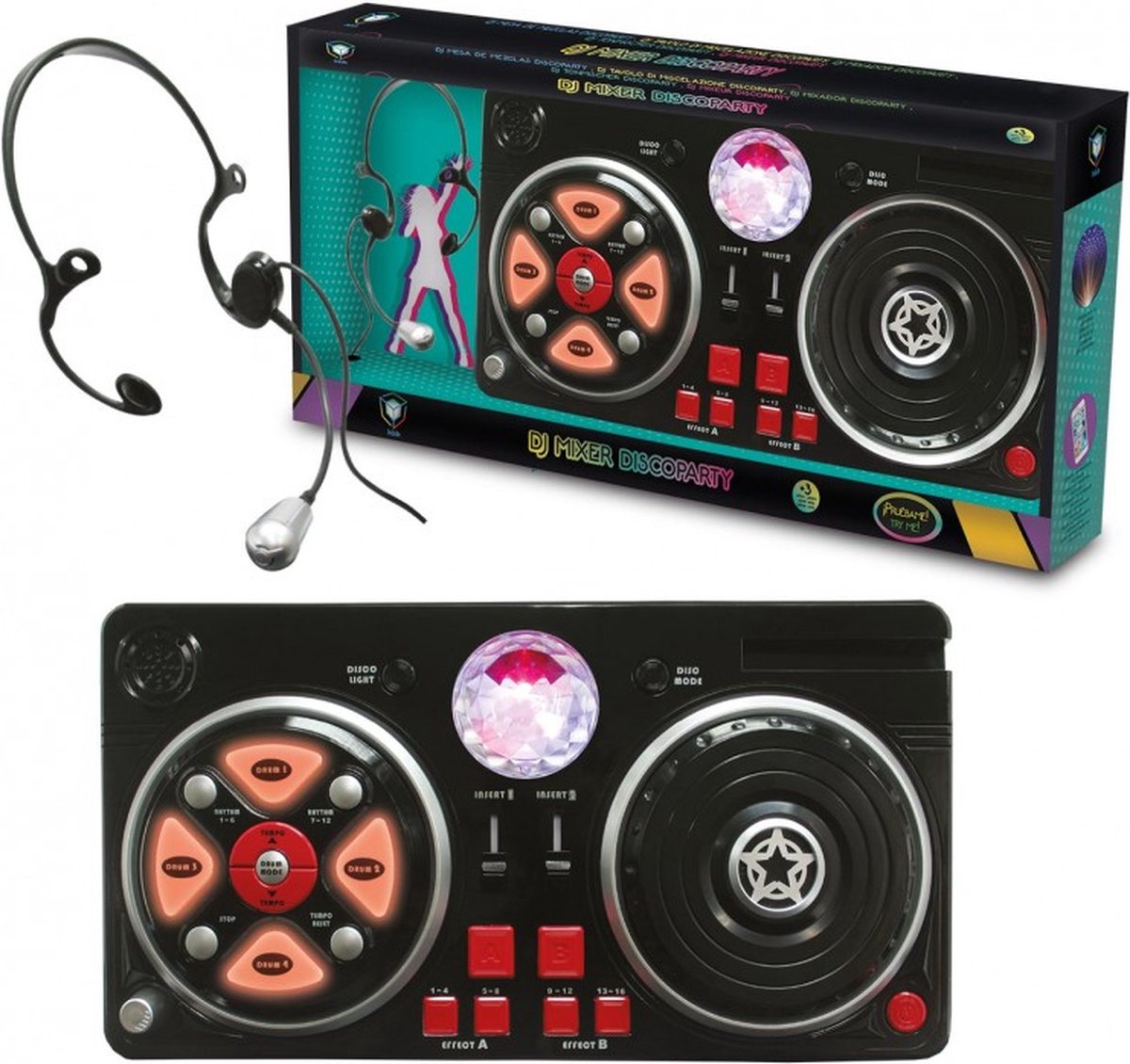 Contrôleur DJ Enfant - Platine Mixage Avec Micro, Effets Lumineux, Bluetooth 5.0 - Jouet Musical Interactif Dès 3 Ans