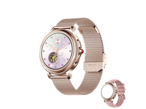 Montre connectée - Edition Victoria - Or rose (Avec bracelet supplémentaire)e)Compatibilité : iOS (à partir d’iOS 9.0) et Android (à partir d’Android 5