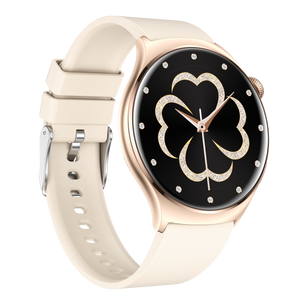 Montre connectée  AMOLED - Edition Amnésia   - (avec bracelet silicone) coleur Beige