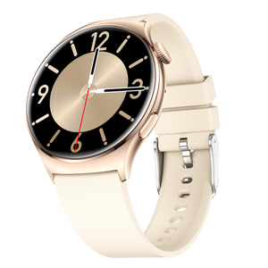 Montre connectée  AMOLED - Edition Amnésia   - (avec bracelet silicone) coleur Beige