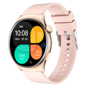 Montre connectée  AMOLED - Edition Amnésia   - (avec bracelet silicone) coleur Rose Gold