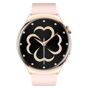 Montre connectée  AMOLED - Edition Amnésia   - (avec bracelet silicone) coleur Rose Gold