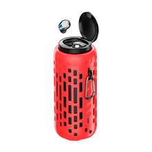 Charger l&#39;image dans la galerie, Enceinte Bluetooth 2en1 TWS 15W lumineuse - Inclus écouteurs sans fils Edition MixParty- Rouge
