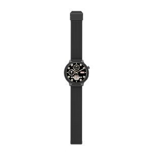 Montre connectée  AMOLED - Edition Saphir  (avec bracelet en acier inoxydable)coleur Noir