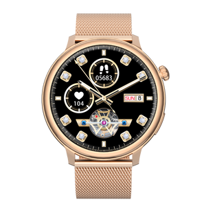 Montre connectée  AMOLED - Edition Saphir- (avec bracelet silicone) coleur Rose Gold