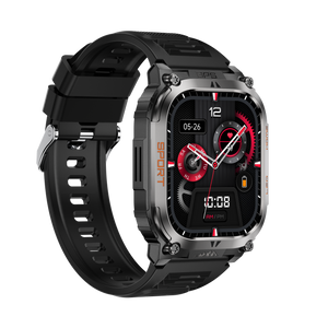Montre connectée AMOLED  NASA GPS edition Daytona  . écran couleur haute définition de 2,01 pouces 240 x 296 pixels-  avec bracelet silicone