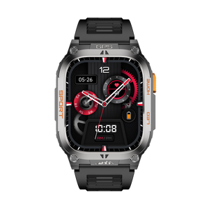 Montre connectée AMOLED  NASA GPS edition Daytona  . écran couleur haute définition de 2,01 pouces 240 x 296 pixels-  avec bracelet silicone