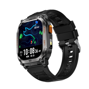 Montre connectée AMOLED  NASA GPS edition Daytona  . écran couleur haute définition de 2,01 pouces 240 x 296 pixels-  avec bracelet silicone