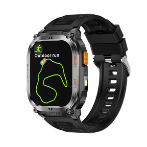 Montre connectée AMOLED  NASA GPS edition Daytona  . écran couleur haute définition de 2,01 pouces 240 x 296 pixels-  avec bracelet silicone