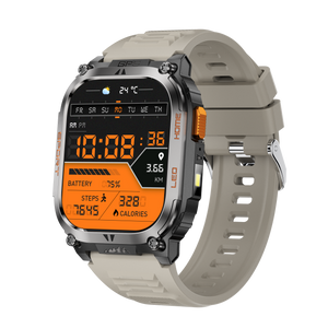 Montre connectée AMOLED  NASA GPS edition Daytona  . écran couleur haute définition de 2,01 pouces 240 x 296 pixels-  avec bracelet silicone