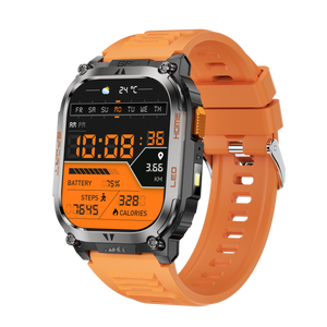 Montre connectée AMOLED  NASA GPS edition Daytona  . écran couleur haute définition de 2,01 pouces 240 x 296 pixels-  avec bracelet silicone