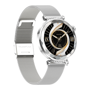 Montre connectée AMOLED- Edition Zénith  Argent (avec bracelet milanais)
