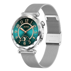 Montre connectée AMOLED- Edition Zénith  Argent (avec bracelet milanais)