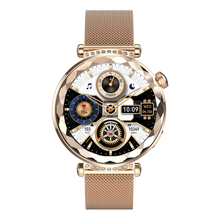 Charger l&#39;image dans la galerie, Montre connectée AMOLED- Edition Zénith  Argent (avec bracelet milanais)
