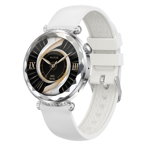 Montre connectée AMOLED- Edition Zénith  Argent (avec bracelet milanais)