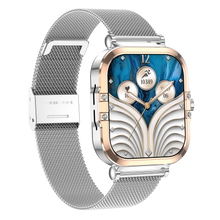 Charger l&#39;image dans la galerie, Montre connectée AMOLED- Edition Véga  (avec bracelet milanais) couleur Argent
