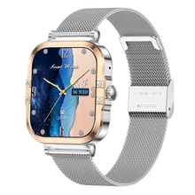Charger l'image dans la galerie, Montre connectée AMOLED- Edition Véga  (avec bracelet milanais) couleur Argent
