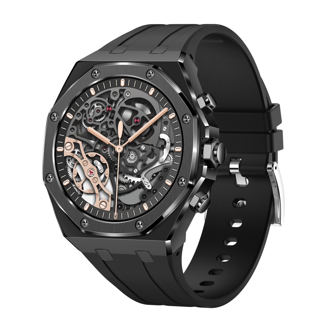 Montre connectée AMOLED  NASA édition  Arizona . écran couleur haute définition  (avec bracelet silicone) couleur cadran Noir