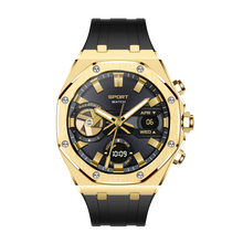 Charger l&#39;image dans la galerie, Montre connectée AMOLED  NASA  édition  Arizona  écran couleur haute définition  (avec bracelet silicone) couleur cadran OR
