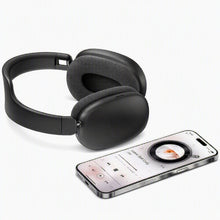 Charger l'image dans la galerie, Casque Audio sans Fil édition FUNKY  à réduction Active du Bruit, Version Bluetooth  5.4 , Design Pliable léger, Oreillettes Confortables avec Basses Profondes, avec Micro couleur Noir

