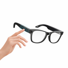 Charger l'image dans la galerie, Lunettes intelligentes multifonctions NASA  édition VISION Caméra 8 MP  avec capteur  Photo &amp; Vidéo Haute Définition transmission Wi-Fi, Bluetooth  Microphone Et Haut-Parleur  Intégré Monture Mat Noir  Verres  Incolore Modèle  Unisex design
