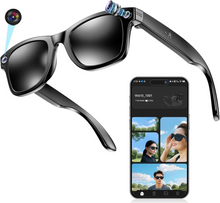 Charger l'image dans la galerie, Lunettes intelligentes multifonctions NASA  édition VISION Caméra 8 MP avec capteur Photo &amp; Vidéo Haute Définition transmission Wi-Fi, Bluetooth  Microphone Et Haut-Parleur  Intégré Monture Mat Noir  Verres  Graphite Modèle  Unisex design"
