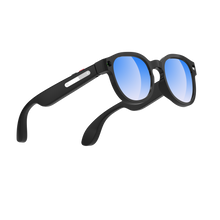 Charger l'image dans la galerie, Lunettes intelligentes multifonctions NASA  édition FUTURA Caméra,prise de photos, enregistrement vidéo et audio, appels Bluetooth, lecture de musique, assistant vocal, transmission sans fil Wi-Fi,  Monture Mat Noir  Verres Bleu Modèle  Unisex design
