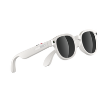 Charger l'image dans la galerie, Lunettes intelligentes multifonctions NASA  édition FUTURA Caméra ,prise de photos, enregistrement vidéo et audio, appels Bluetooth, lecture de musique, assistant vocal, transmission sans fil Wi-Fi,Monture Mat Blanc Verres Graphite Modèle  Unisex design
