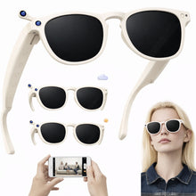 Charger l'image dans la galerie, Lunettes intelligentes multifonctions NASA  édition FUTURA Caméra ,prise de photos, enregistrement vidéo et audio, appels Bluetooth, lecture de musique, assistant vocal, transmission sans fil Wi-Fi,Monture Mat Blanc Verres Graphite Modèle  Unisex design
