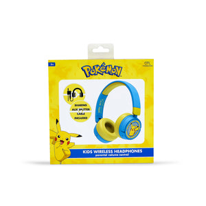 Casque stéréo sans fil Bluetooth 5.1 - Pokémon Pikachu