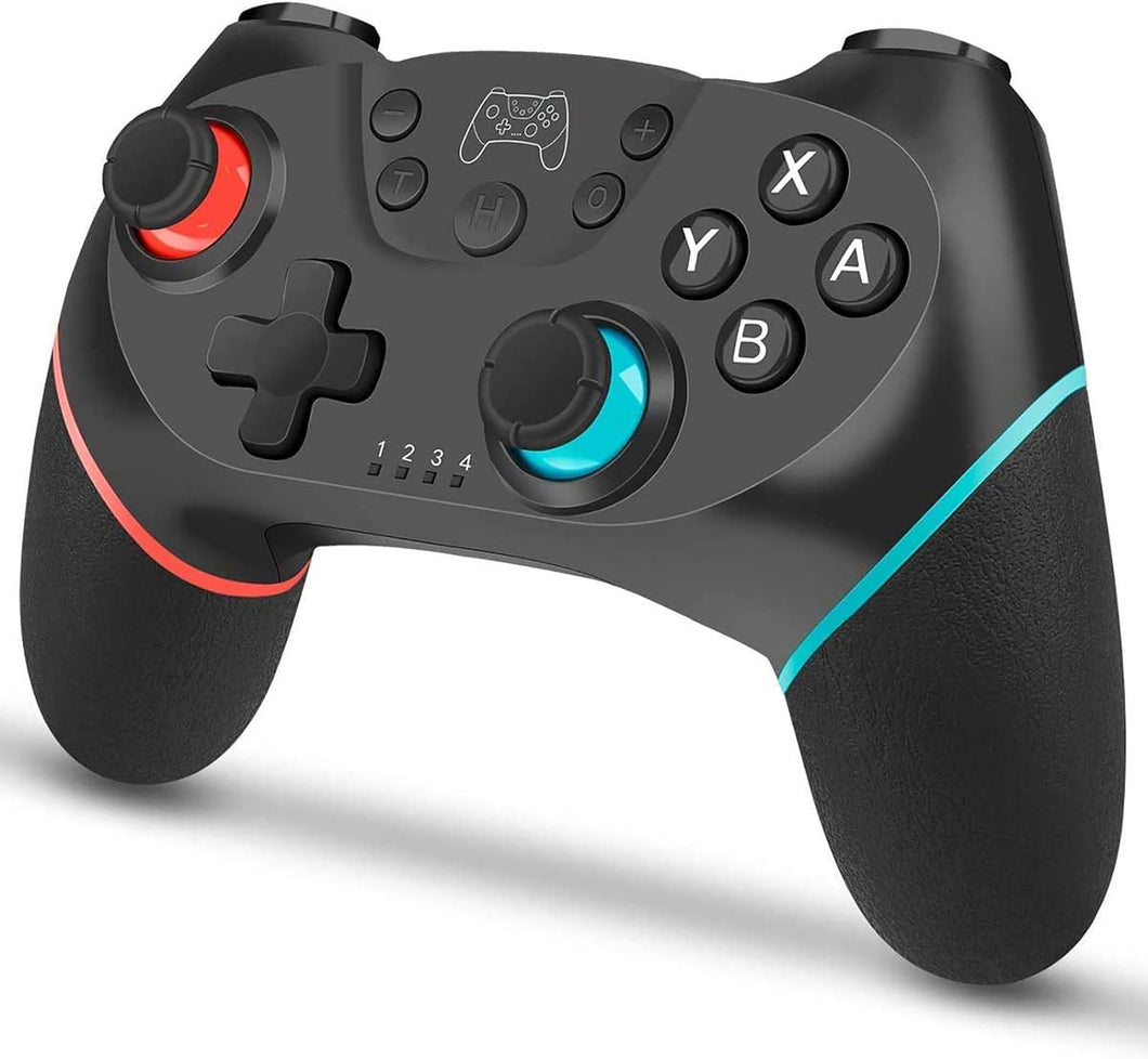 Manette  de jeu Sans Fil pour Switch/Switch Lite/Switch Oled, Prend en Charge NFC, Contrôleur Gamepad avec Double Vibration/Fonction de Réveil/Gyroscope à 6 Axes/Turbo Adjustable couleur Noir