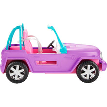 Charger l'image dans la galerie, MATTEL Barbie Voiture Buggy décapotable, véhicule Tout-Terrain Violet, Bleu et Rose
