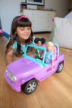 Charger l'image dans la galerie, MATTEL Barbie Voiture Buggy décapotable, véhicule Tout-Terrain Violet, Bleu et Rose
