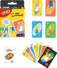 Charger l'image dans la galerie, Mattel Games Uno The Simpsons Jeu de cartes pour enfants
