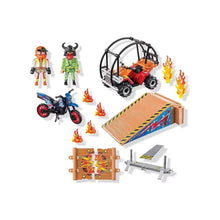 Charger l'image dans la galerie, 71808 - Playmobil Action Heroes - Duo de cascadeurs avec quad et moto
