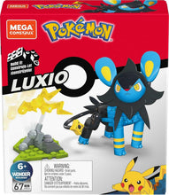 Charger l'image dans la galerie, MATTEL MEGA CONSTRUCTION Pokémon Power Luxio à construire 67 pièces

