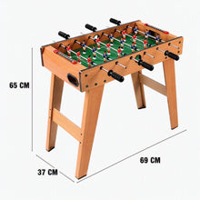 Charger l'image dans la galerie, TACHAN Babyfoot Équipé de 18 joueurs et de 2 balles pour jouer immédiatement. Dimensions: 69 x 36,5 x 65 cm Matériau: MDF haute qualité
