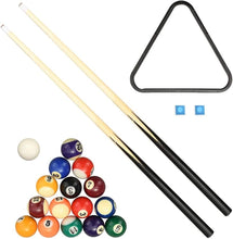 Charger l'image dans la galerie, TACHAN Billard de Table en BoisInclus : boules et queues de billard 52x33x6 cm Matériau: MDF haute qualité
