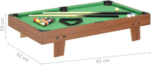 Charger l'image dans la galerie, TACHAN Billard de Table en BoisInclus : boules et queues de billard 52x33x6 cm Matériau: MDF haute qualité
