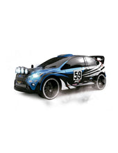 Charger l'image dans la galerie, TACHAN R/C Voiture de rallye extrême radiocommandée Échelle : 1:16 2,4 GHz 28cm x 11cm x 14cm Couleur Bleu Noir
