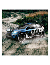 Charger l'image dans la galerie, TACHAN R/C Voiture de rallye extrême radiocommandée Échelle : 1:16 2,4 GHz 28cm x 11cm x 14cm Couleur Bleu Noir
